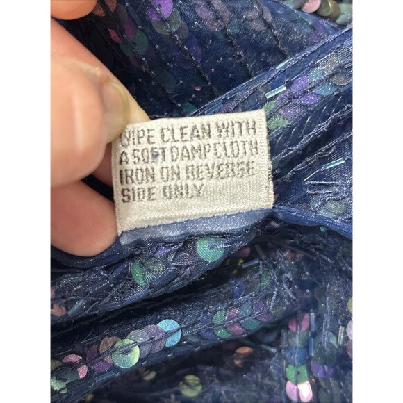 Beautiful!!  VTG Nolan Miller Dynasty Collection Dress/ Sequins/ Size 12 - Picture 13 of 13